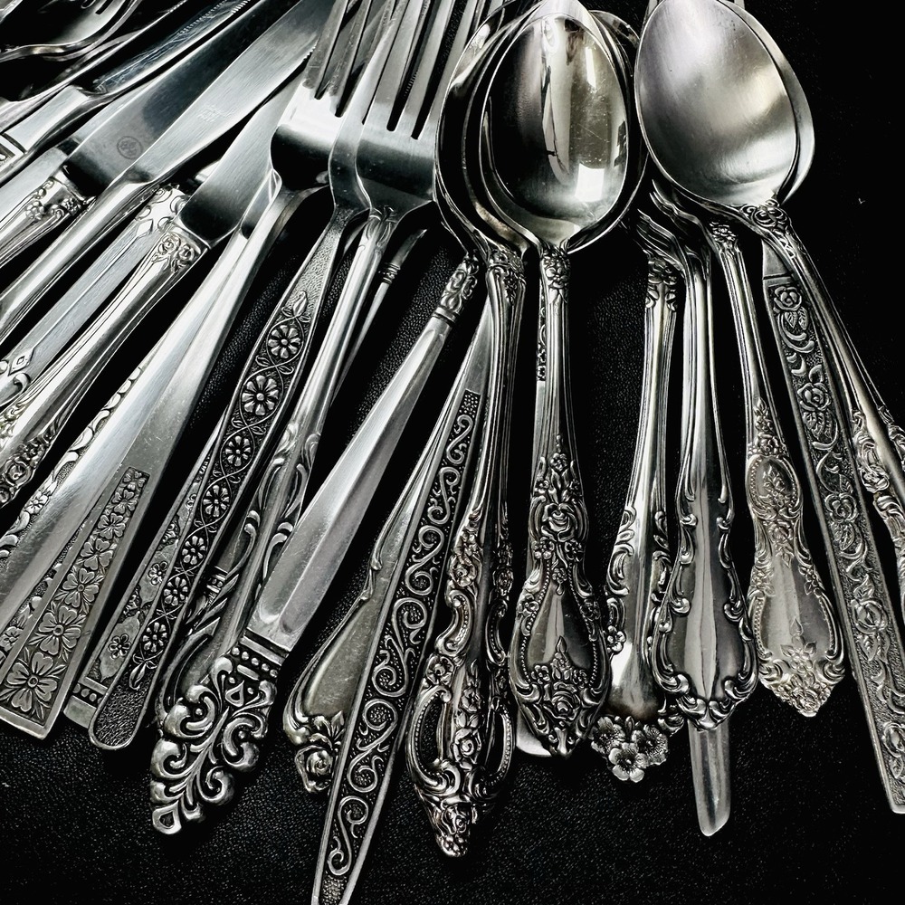 40 Vtg Stainless Flatware Mismatched Japan EKCO National Interpur Oneida Mixed - Picture 4 of 16